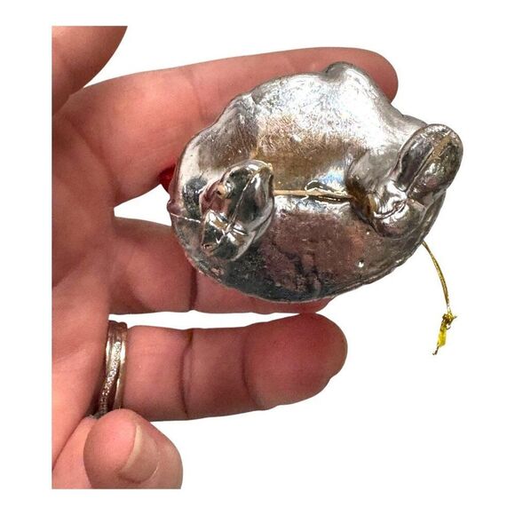 Vintage Santa Claus Playing The Vilolin Christmas Ornament Retro Toy Sack 4" - Picture 4 of 5